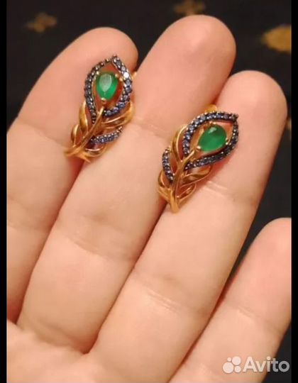 Серьги серебро