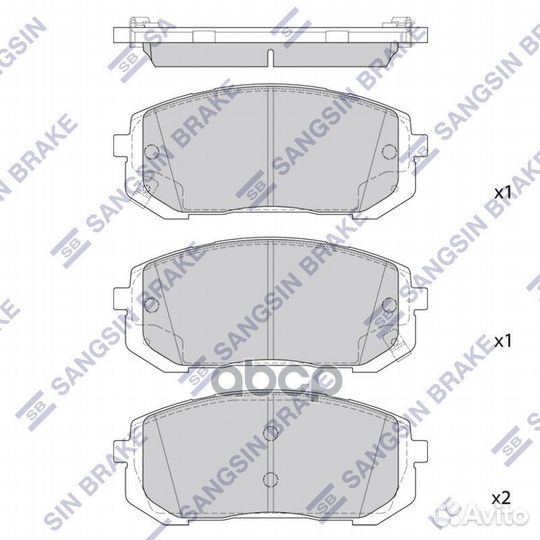 SP4461 колодки дисковые передние Hyundai Sona