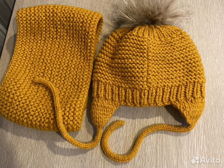 Детская шапка и снуд ручной работы