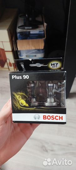 Bosch лампа H7 12V 55W plus 90