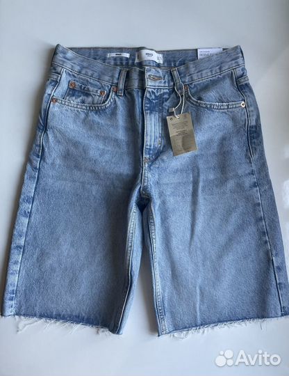 Джинсовые шорты Бермуды mango