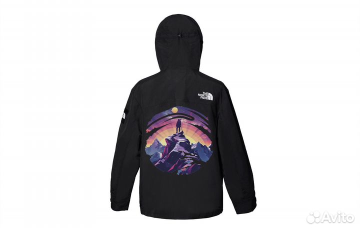 THE north face Windbreaker Jackets Unisex Black (L)(30)