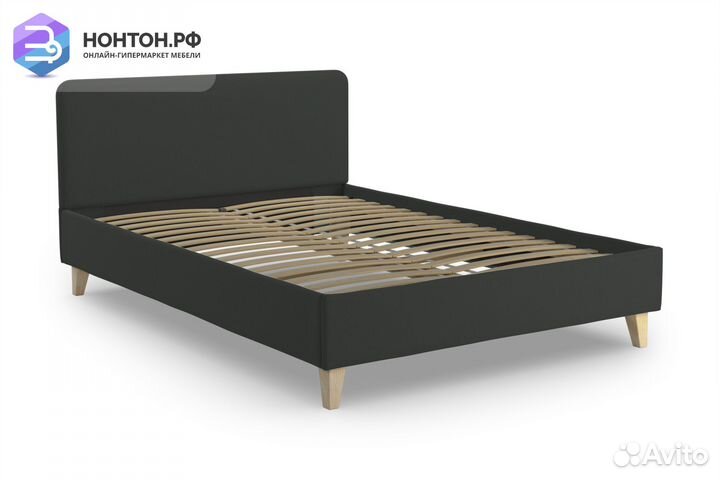 Кровать Харли серая