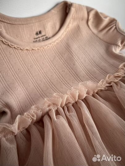 Платье боди для девочки H&M 62, 68, 74