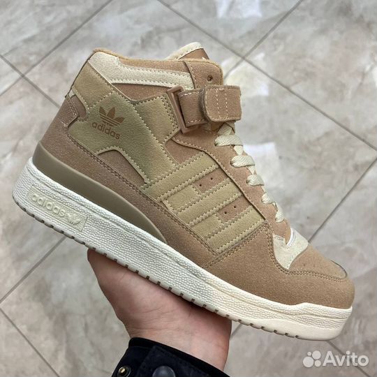 Adidas forum с мехом