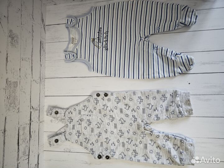 Пакет дорогих брендовых вещей на мальчика 50 56 62