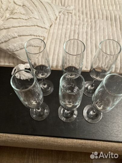 Бокалы для вина и шампанского 6 штук в коробке