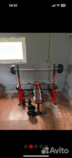 Штанга гантели, полноценный спорт инвентарь