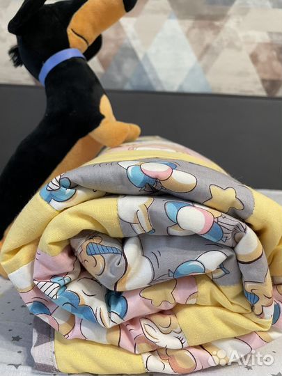 Лоскутное детское одеяло