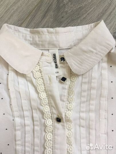 Блузка белая для девочек