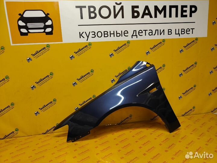 Крыло левое Mitsubishi Lancer 10 Темно-синий T65