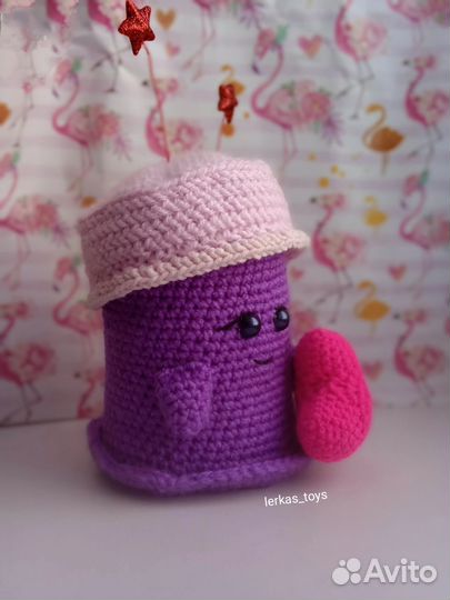 Медузка-валентинка игрушка