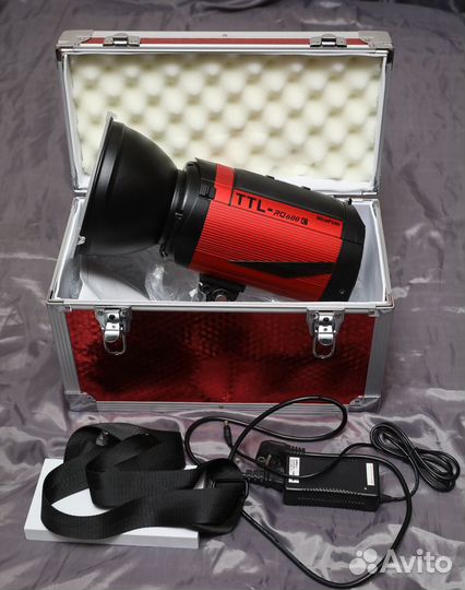 NiceFoto TTL-RQ600C Студийная фотовспышка, аккамул