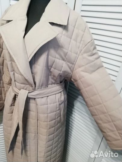 Пальто стеганное демисезонное новое zarina р. 50