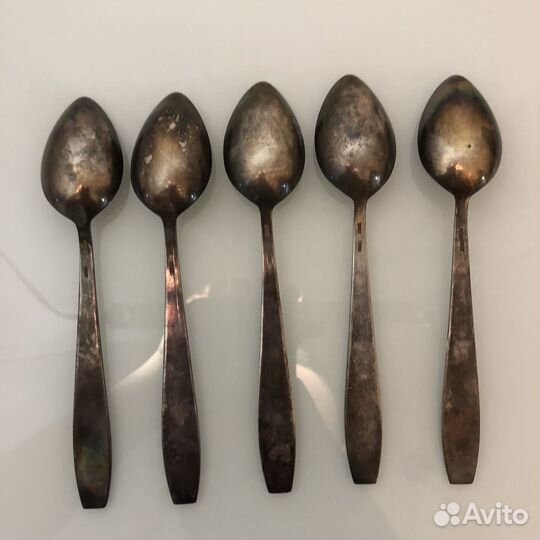 Ложки чайные 5шт мельхиор СССР