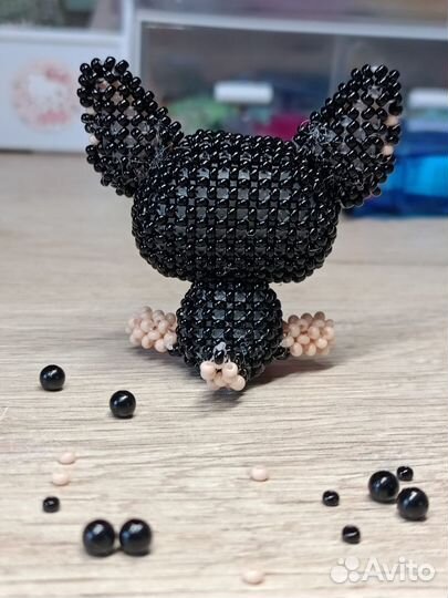 Амигуруми из бисера чихуахуа