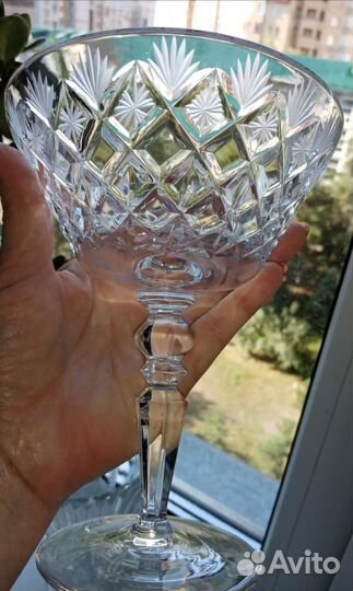 Ваза на ножке хрусталь