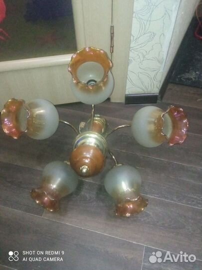 Люстра потолочная подвесная бу