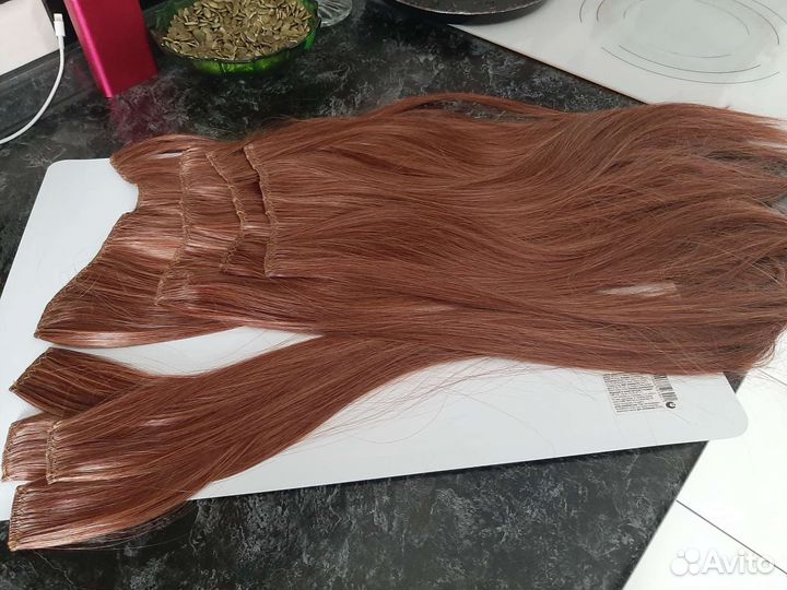 Волосы на заколках