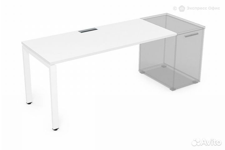 Стол приставной прямолинейный, рабочий Gloss сдт-П.989