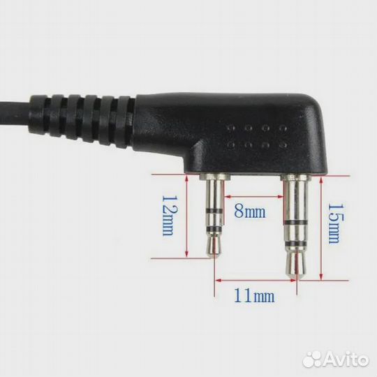 Оригинал Тангетка для рации Baofeng, Kenwood NEW