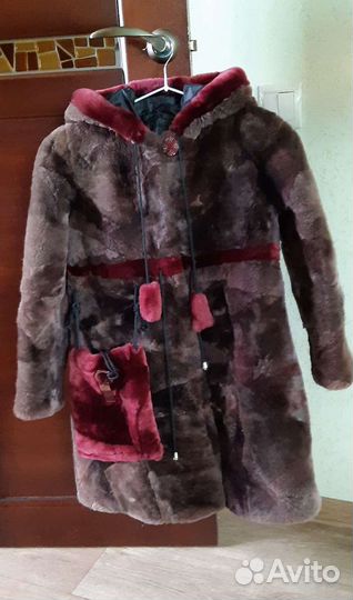Шуба мутоновая детская