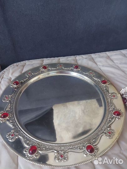 Мельхиоровый набор с рюмочками