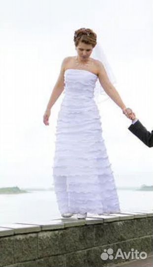 Свадебное платье 46р
