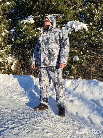 Костюм зимний белый лес