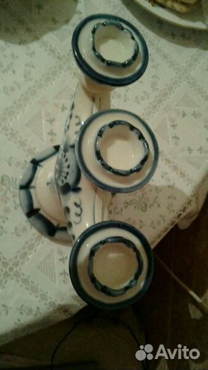 Подсвечник гжель