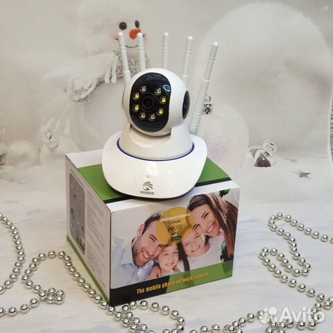 Беспроводная поворотная WiFi видеокамера 2 Мп