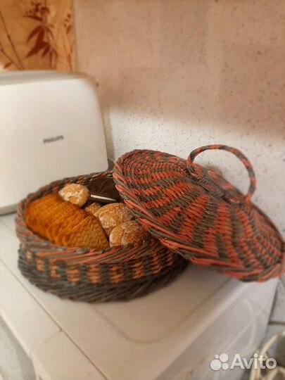 Ваза для печенья из бумажной лозы