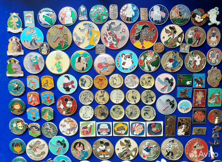 Набор детских значков. 143 знака. Без повторов