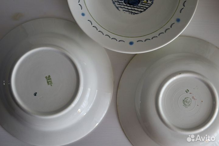 Тарелки винтажные, СССР