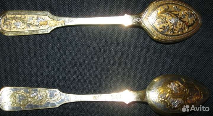 Красивые старинные ложки -1855г. (12шт)