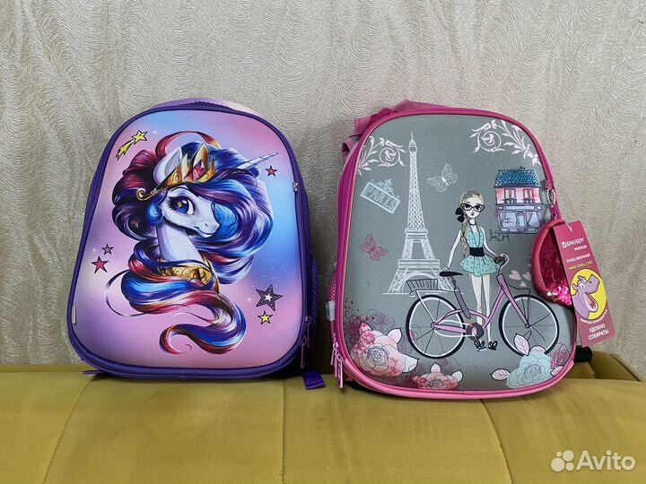 Рюкзак школьный для девочки grizzly новый