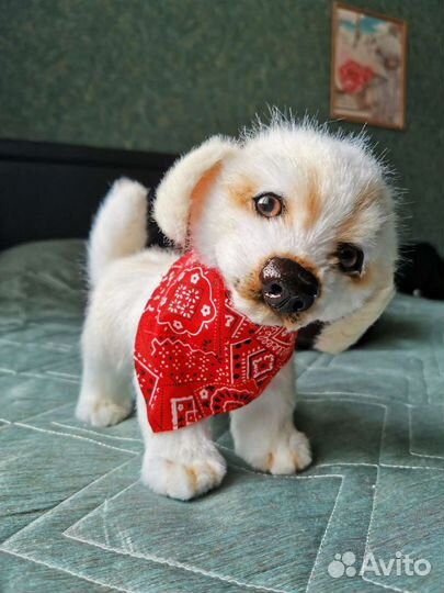 Собака реалистичная щенок лабрадора