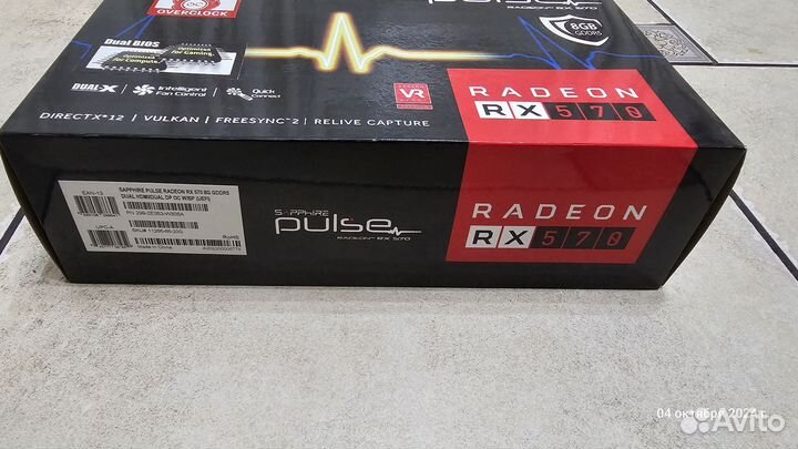 Видеокарта rx570 8gb sapphire