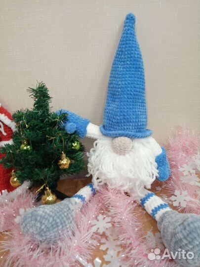 Игрушки вязаные, гном, олень и мн. др