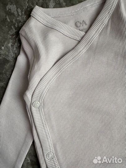 Комплект боди на запах в рубчик 62 C&A