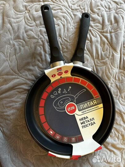 Сковорода литая Нева металл посуда