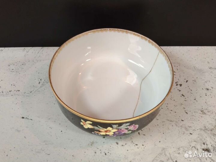 Полоскательница антикварная фарфор Дулево СССР