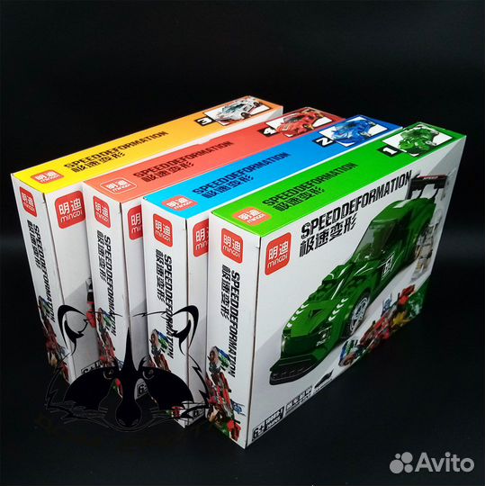 Конструктор машинки трансформеры 4in1