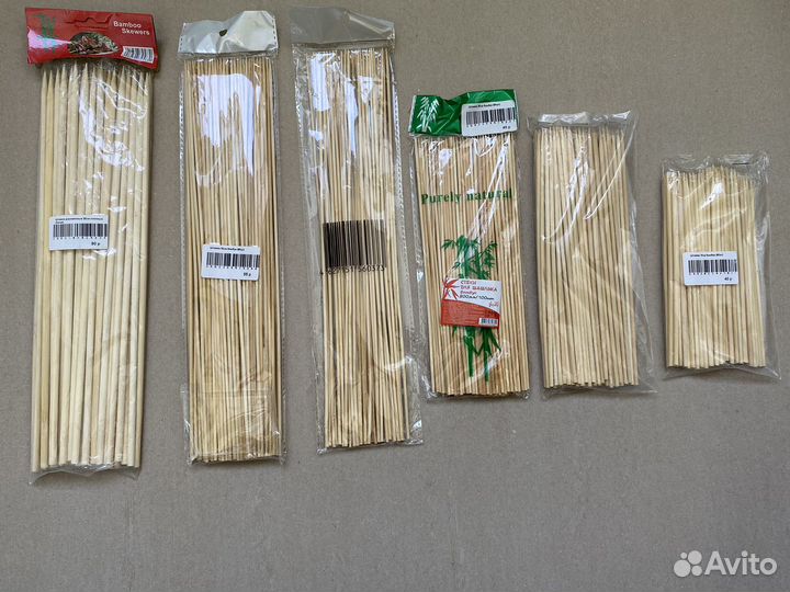 Шпажки бамбуковые деревянные