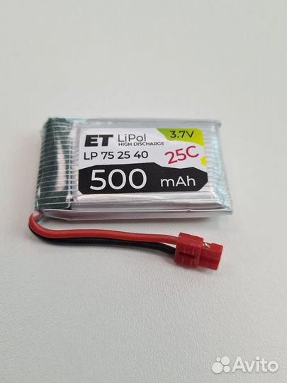 Аккумулятор ET LP752540-20CX 3.7В, 500мАч, Li-Pol