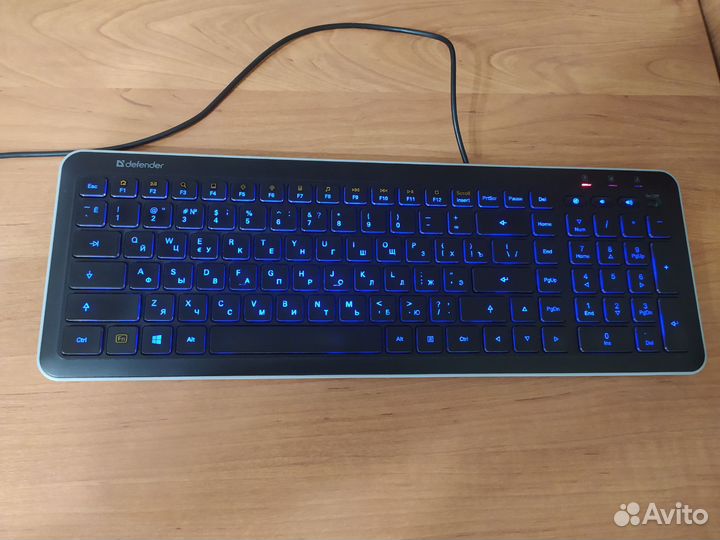 Клавиатура проводная Defender Nova SM-680L Slim US