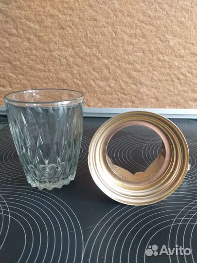 Подстаканник + стакан СССР Винтаж