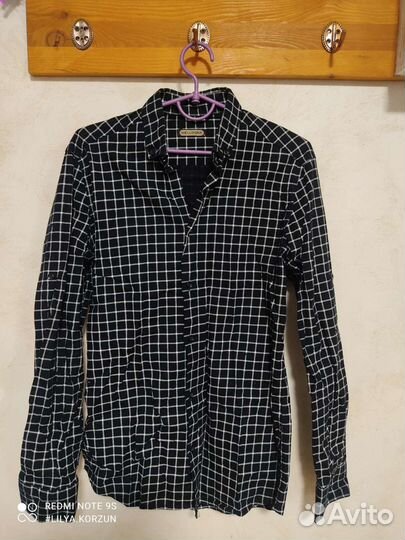 Рубашка мужская в клеточку