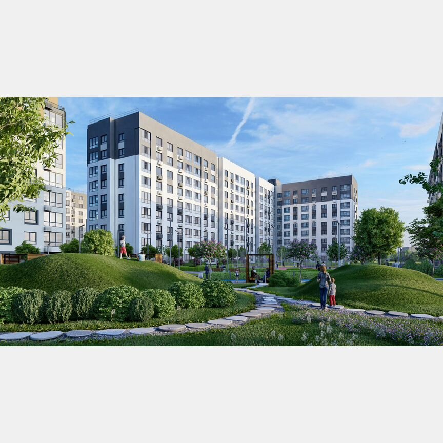 2-к. квартира, 64,1 м², 7/9 эт.