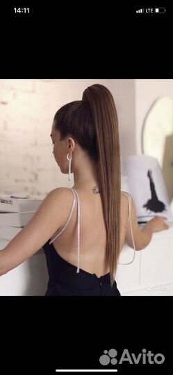 Хвост на резинке / накладной хвост / шиньон